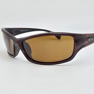 Suncloud by Polaroid Hook Burnished Brown Frame Polarized Brown Lens Sunglasses